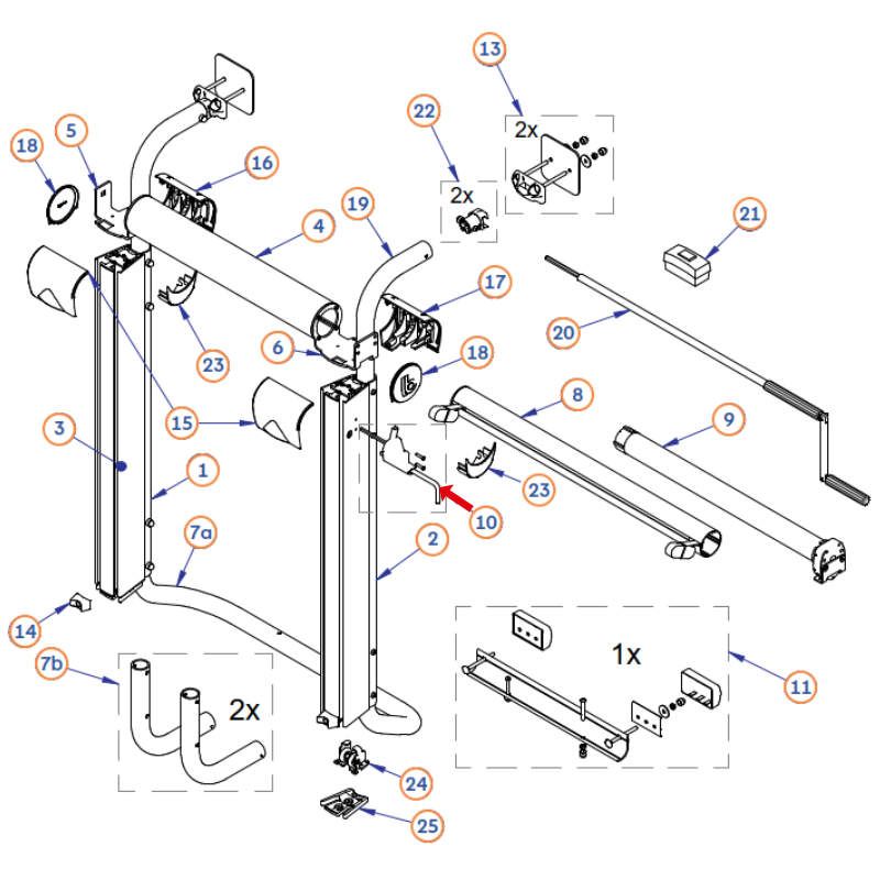 BR-Systems Sicherheitsschloss zu Bike Lift (Nr. 7000189)