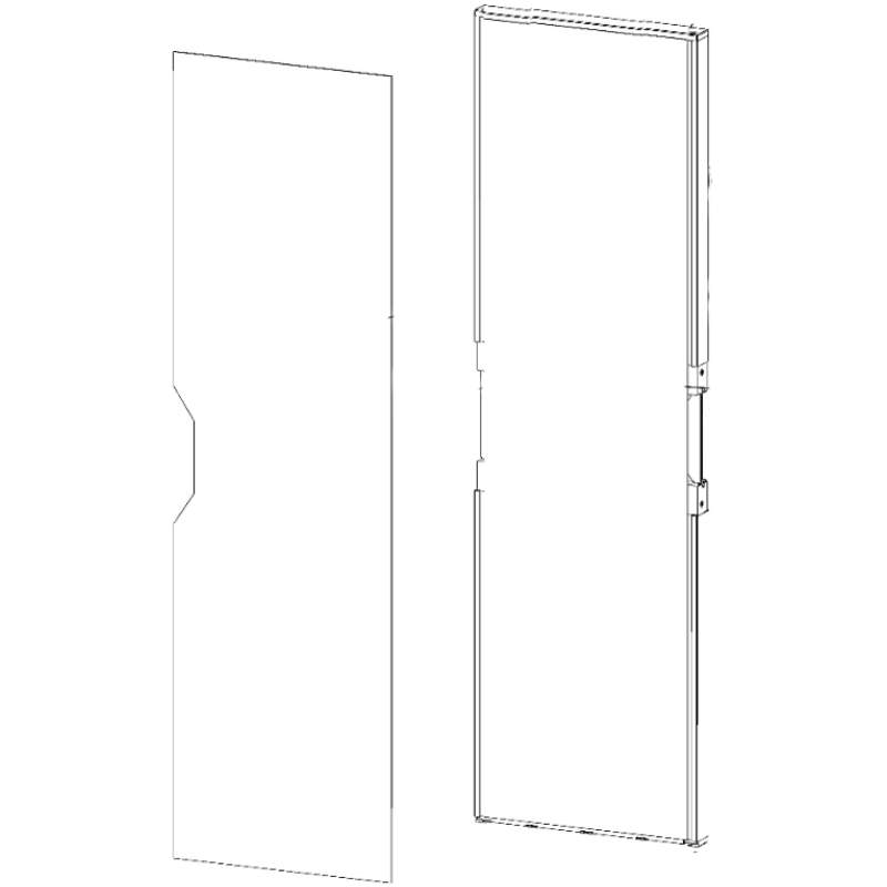 Thetford Tür inkl. Dekorplatte zu Kühlschrank T2138 (Nr. 692793)