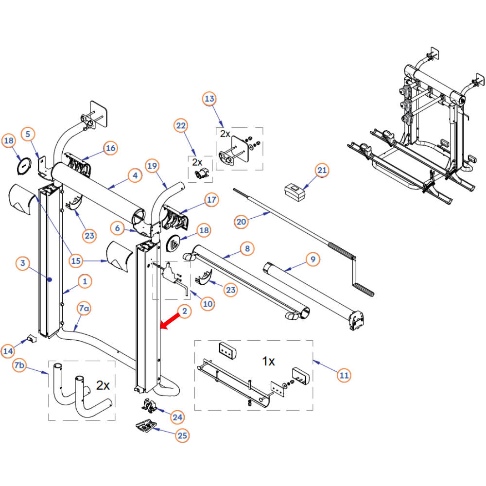 BR-Systems Befestigungssatz für Bike Lift (Nr. 5001835)