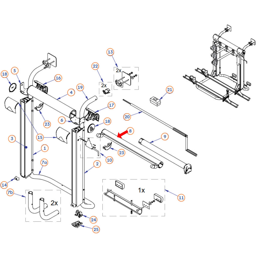 BR-Systems Motoraufnahme zu Bike Lift (Nr. 5101112)