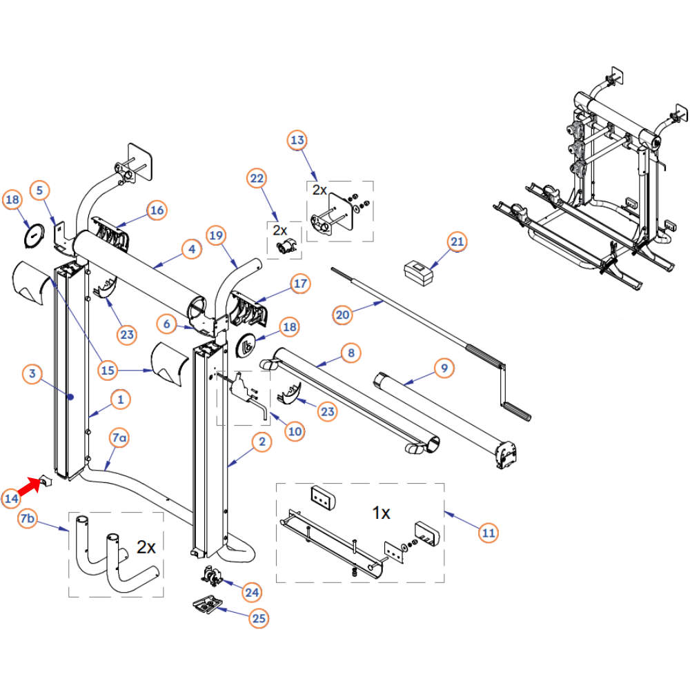 BR-Systems Abdeckkappe für Bike Lift (Nr. 0500470)