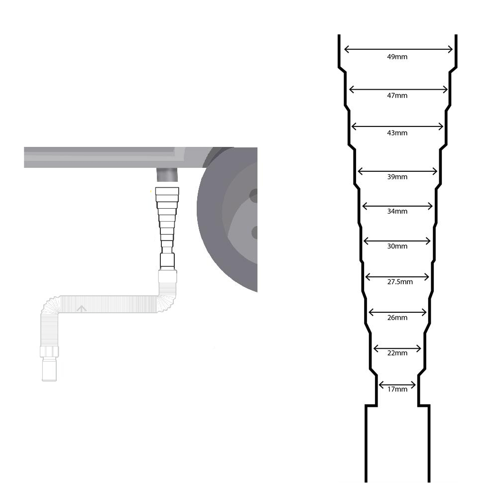 HABA Adapter Abwasserschlauch