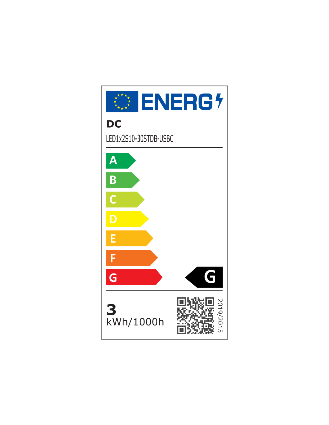 David LED Leseleuchte schwarz mit Dimmer und USBC Ladebuchse