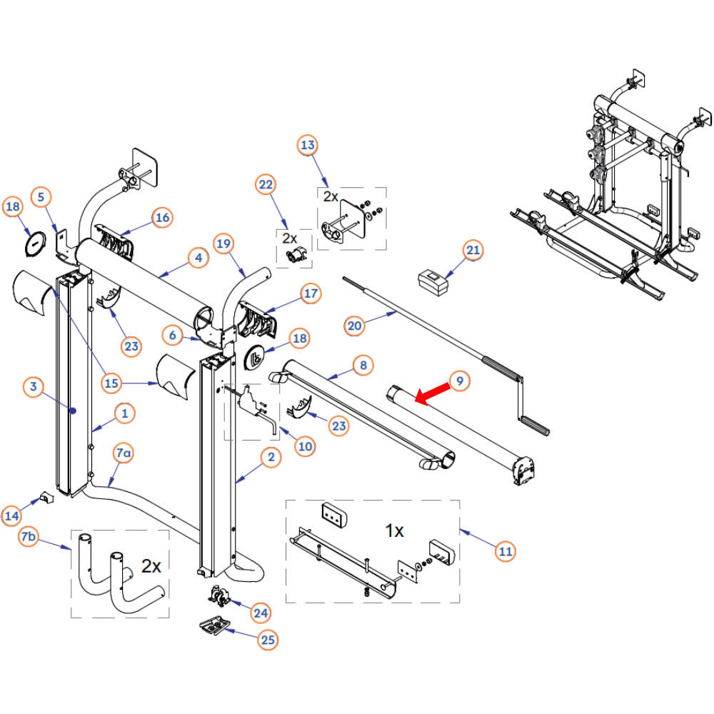 BR-Systems Motor 12V zu Bike Lift (Nr. 5101111)