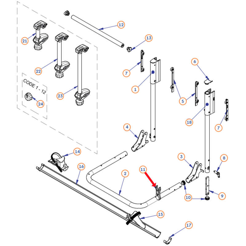 BR-Systems Halteklammer für Bike Lift (Nr. 0500523)