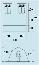 DWT Zelt Villa II Größe 4