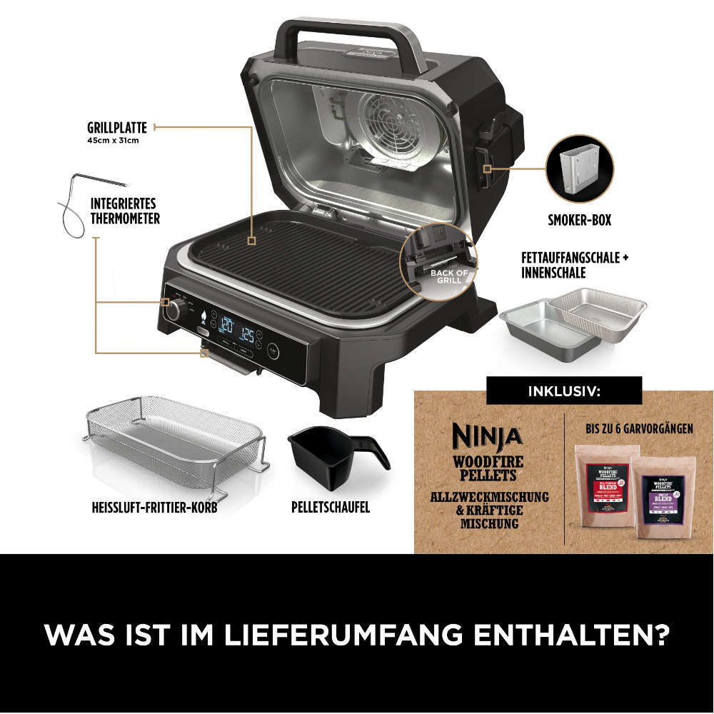 Ninja Grill Woodfire Pro XL OG850EU