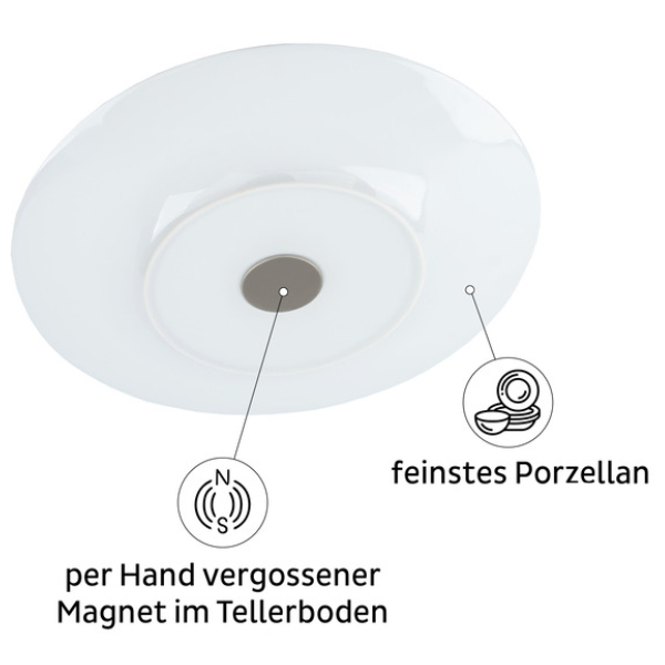 Silwy Porzellan Frühstücksteller Ocean, 2 Stück